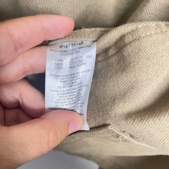 Slate and Stone Beige 100% Cotton Jacket Size Medium - Picture 7 of 9